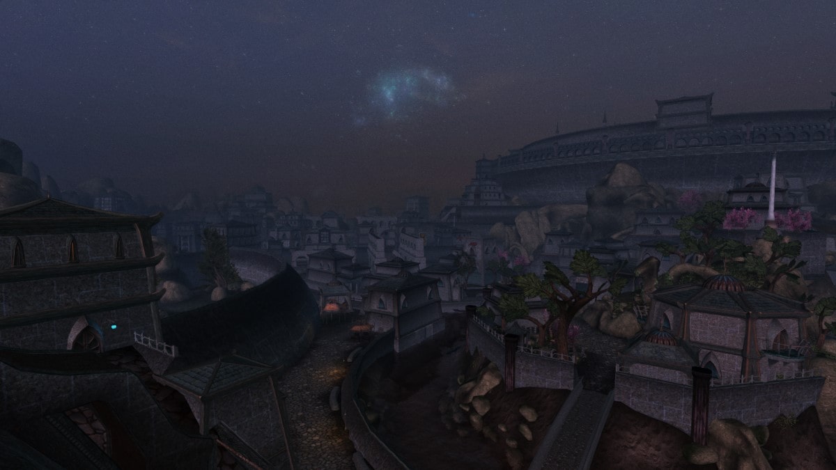 The city of Mournhold, as seen in Tamriel Rebuilt