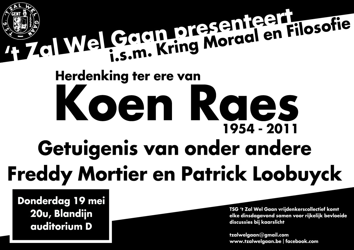Memorial lecture for Koen Raes